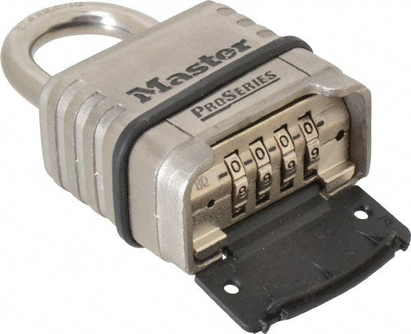 Master Lock 1174 Combination Lock: Steel, 2" High, 2 - 1/4" Wide - Lighting Supply Guy