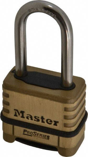 Master Lock 1175LHSS Combination Lock: 2" High, 2 - 1/4" Wide - Lighting Supply Guy