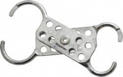 Master Lock 429 Lockout Hasp: Scissor - Action Hasp, Double Jaw, 8 Padlocks - Lighting Supply Guy