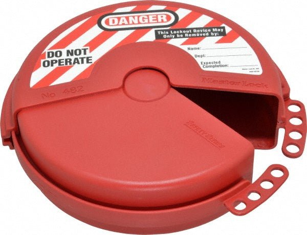 Master Lock 482 Pneumatic Lockout: 3 Padlocks Max, 5/16" Max Shackle Dia - Lighting Supply Guy