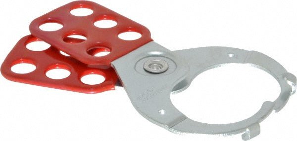 Master Lock ALO802 Lockout Hasp: Scissor - Action Hasp, Single Jaw, 6 Padlocks - Lighting Supply Guy