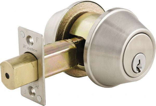 Master Lock DSC0732DKA4 Up to 1 - 3/4" Door Thickness, Brushed Chrome Finish, Double Cylinder Deadbolt - Lighting Supply Guy