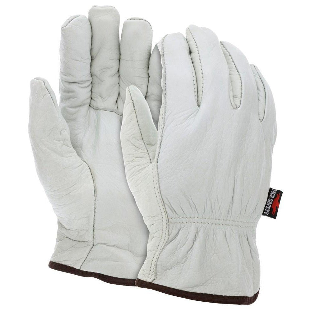 MCR Safety 3250M Work Gloves: Memphis® 3250, Size Medium, Fleece Lined, Cowhide Leather, General Purpose - Lighting Supply Guy