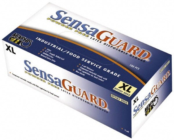 MCR Safety 5055M Disposable Glove: Size Medium, 5.0 mil, Latex, Food Grade, Powder - Free - Lighting Supply Guy