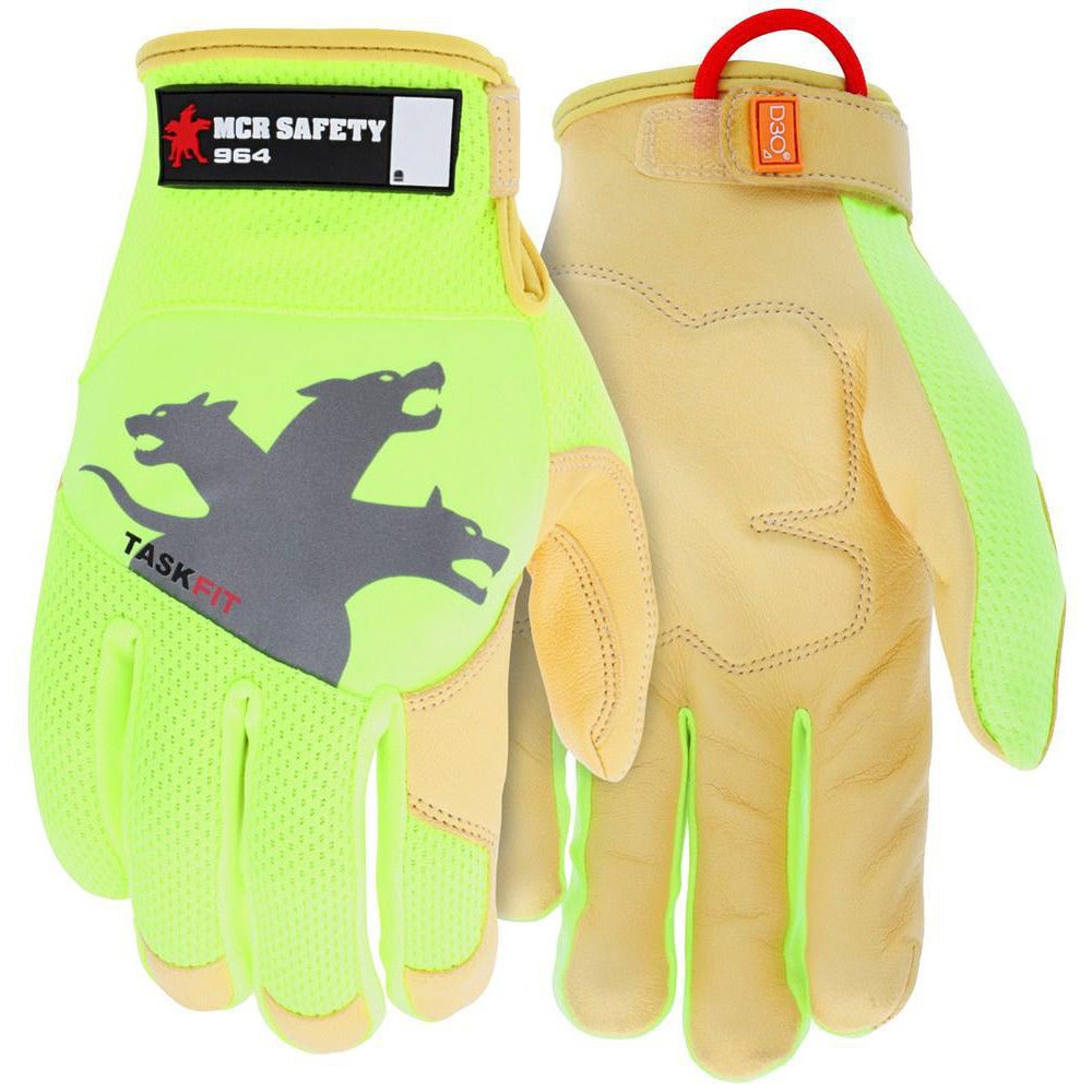 MCR Safety 964XL Work Gloves: MCR Safety 964, Size X - Large, Nylon, Spandex & Goatskin Leather Lined, Nylon, Spandex & Goatskin Leather, Mechanic's & Lifting - Lighting Supply Guy