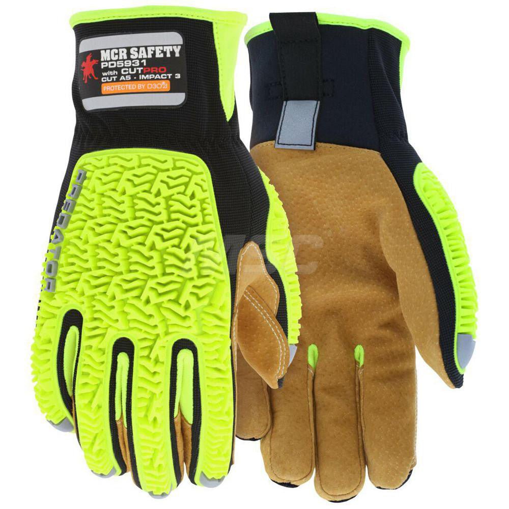 MCR Safety PD5931M Cut, Puncture & Abrasion - Resistant Gloves: Predator® PD591, Size Medium, ANSI Cut A5, ANSI Puncture 4, Synthetic, Leather & HPPE - Lighting Supply Guy