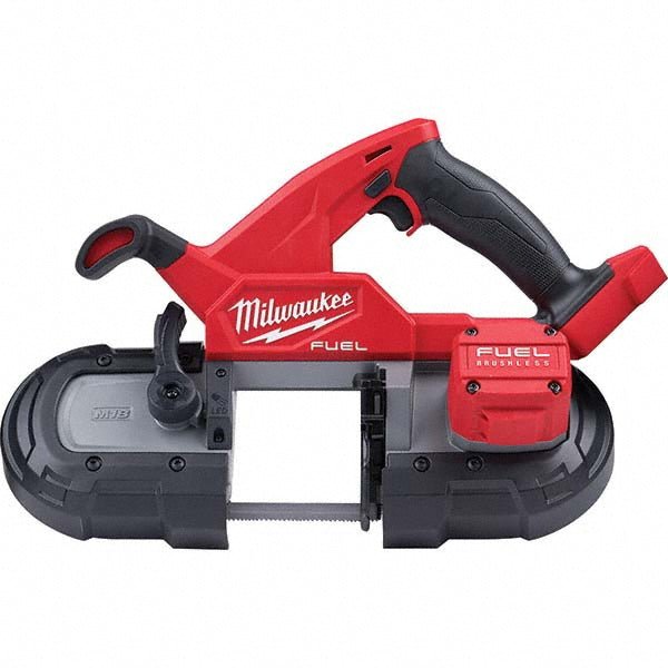 Milwaukee Tool 2829 - 20 Cordless Portable Bandsaw: 18V, 35 - 3/8" Blade, 480 SFPM, Round: 3 - 1/4" - Lighting Supply Guy