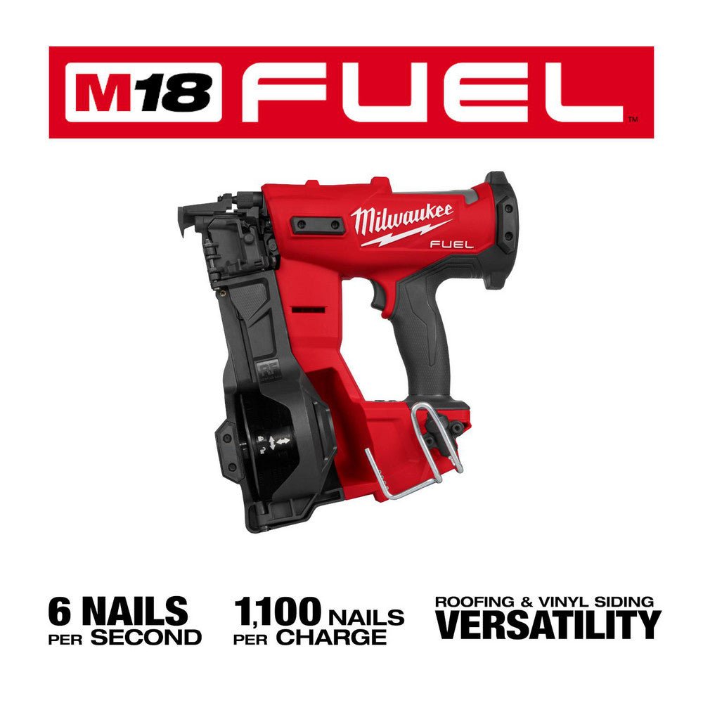 Milwaukee Tool 2909 - 20 Cordless Nailers; Fastener Type: Roofing Nailer ; Voltage: 18.00 ; Nailer Type: Roofing Nailer ; Nail Diameter (Gauge): 0.12 ; Nail Length: 1.75 in ; Battery Included: No - Lighting Supply Guy
