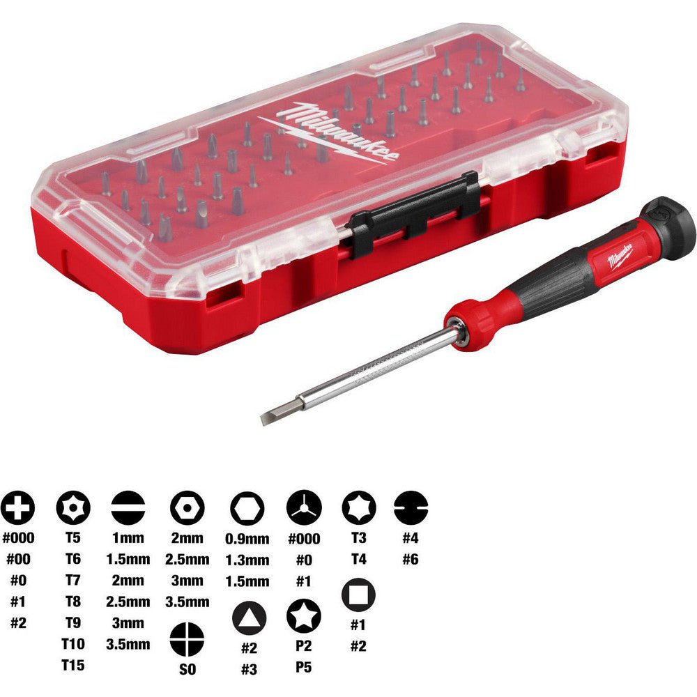 Milwaukee Tool 48 - 22 - 2935 Bit Screwdrivers; Type: Combination ; Tip Type: Slotted; Phillips; Square; Torx; Hex; Spanner ; Handle Type: Non - Slip Grip ; Overall Length (Decimal Inch): 7.65 ; Handle Length (Inch): 4.0000 ; Insulated: No - Lighting Supply Guy