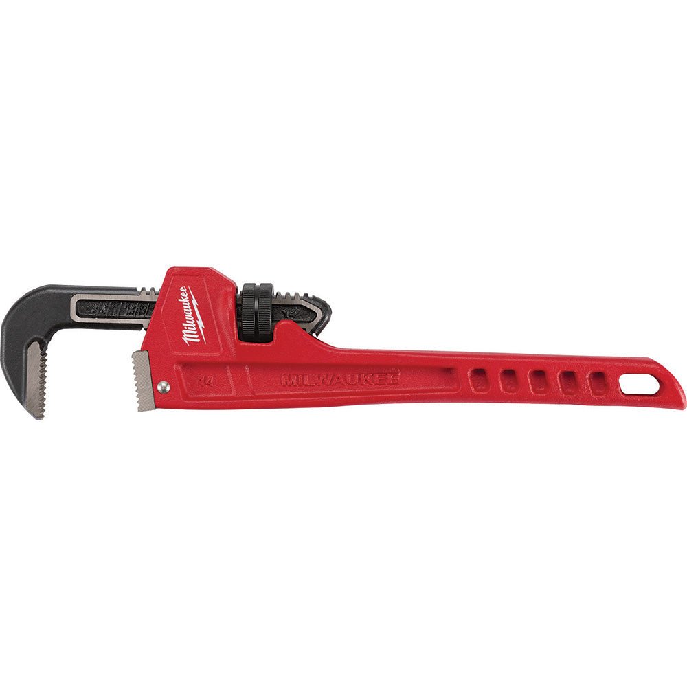 Milwaukee Tool 48 - 22 - 7114 Pipe Pipe Wrench: 3/8 to 2", 14" OAL, Steel - Lighting Supply Guy