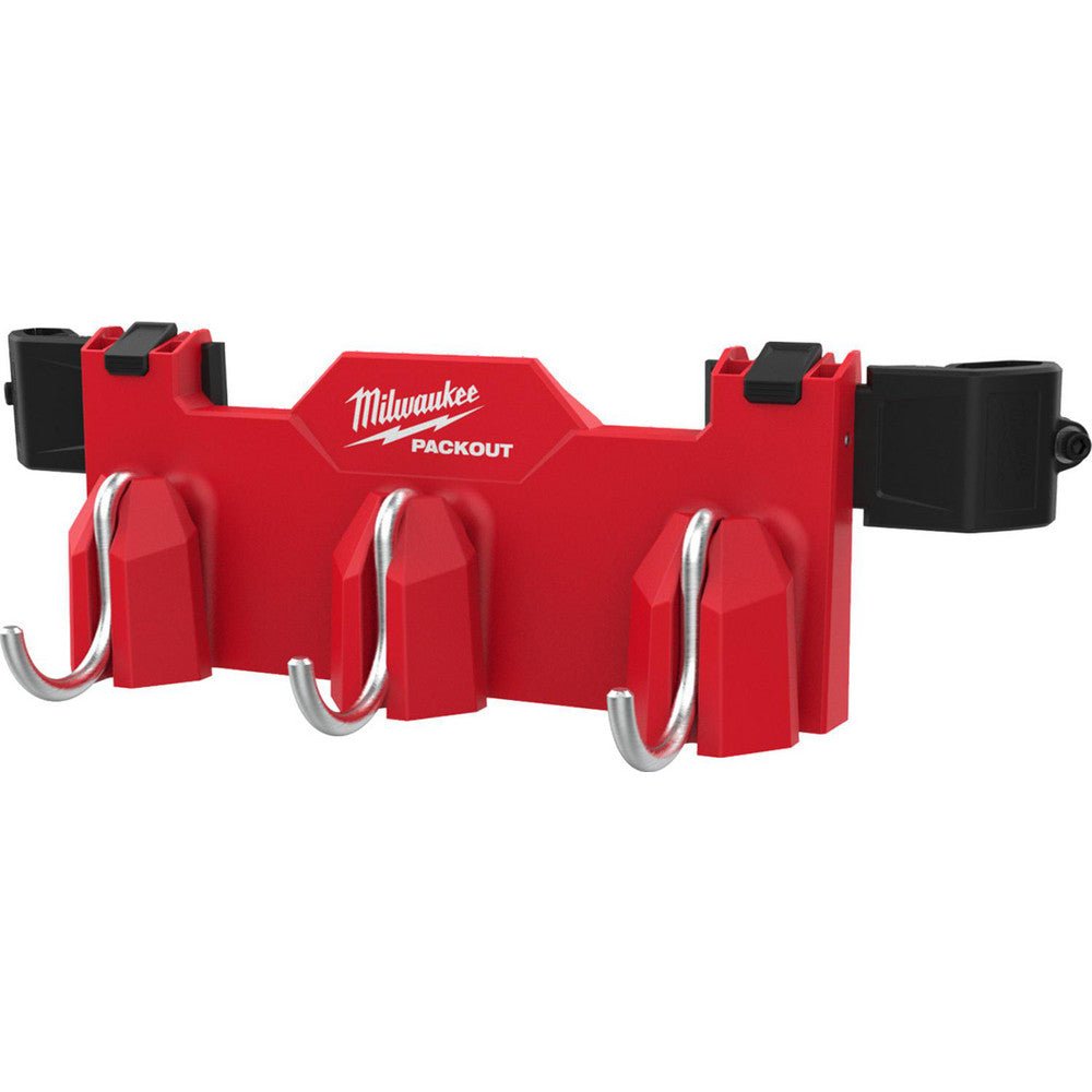 Milwaukee Tool 48 - 22 - 8606 Tool Box Case & Cabinet Accessories; Accessory Type: Hook ; Material: Durable ABS ; For Use With: PACKOUT™ Modular Storage System ; Color: Red ; Overall Thickness: 5.75in ; Material Family: Plastic - Lighting Supply Guy