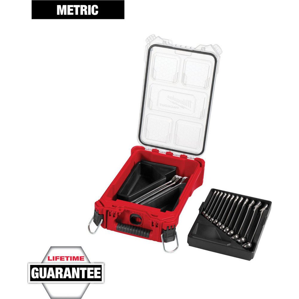 Milwaukee Tool 48 - 22 - 9483 Combination Wrench Set: 15 Pc, 8 mm - 22 mm Wrench, Metric - Lighting Supply Guy