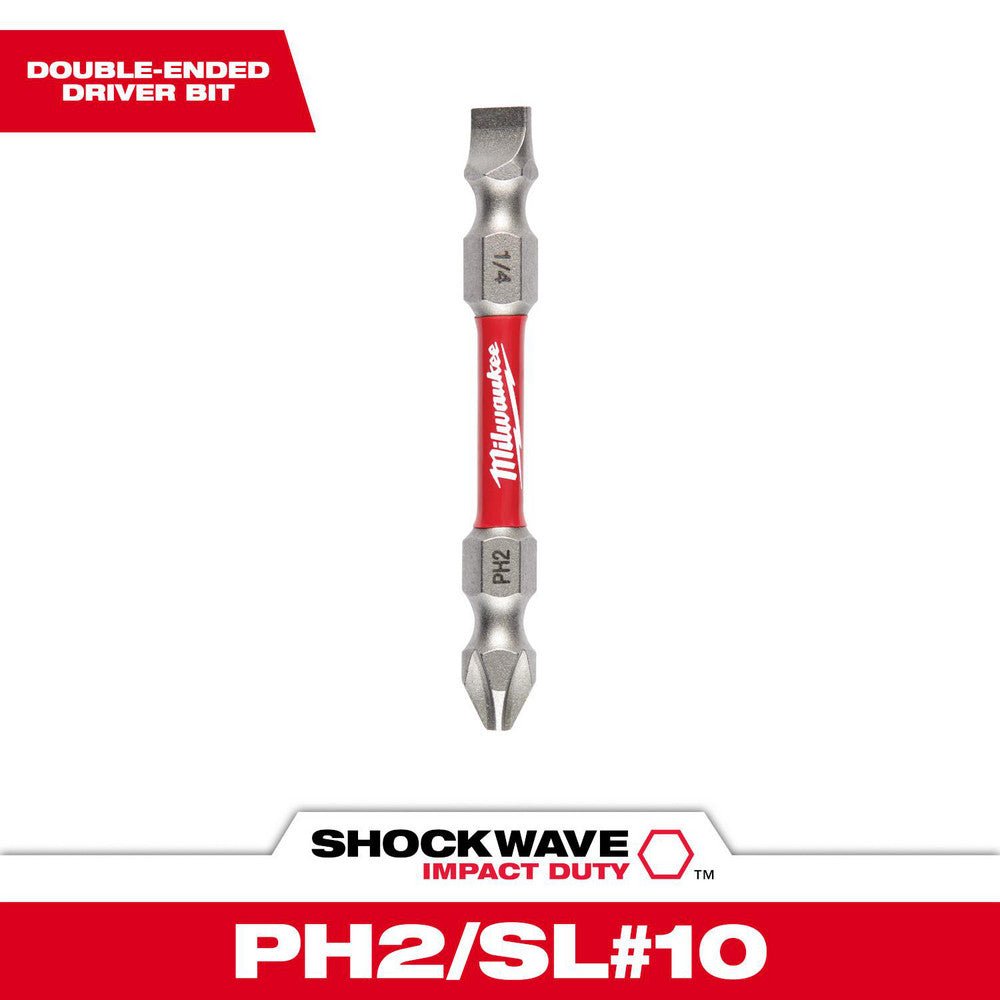 Milwaukee Tool 48 - 32 - 4310 Specialty Screwdriver Bits; Style: Impact Power Bit ; End Type: Double End ; Drive Size (Inch): 3/4 ; Overall Length (Decimal Inch): 2.0000 ; Material: Alloy Steel ; Magnetic: No - Lighting Supply Guy