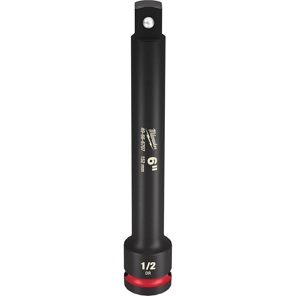 Milwaukee Tool 49 - 66 - 6707 Socket Extensions; Drive Size (Inch): 1/2 ; Overall Length (Inch): 6 ; Overall Length (Decimal Inch): 6.0000 ; UNSPSC Code: 27112832 - Lighting Supply Guy