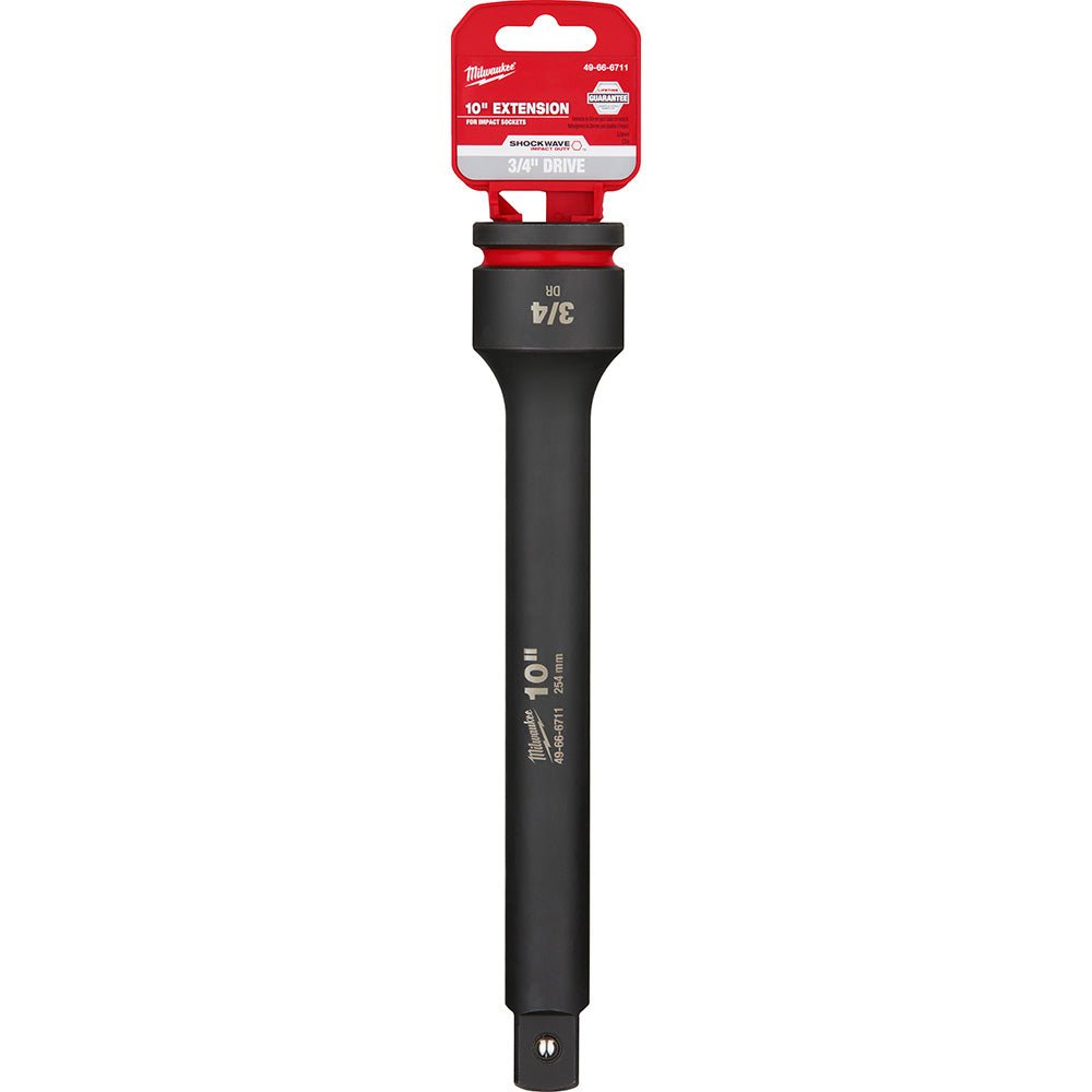 Milwaukee Tool 49 - 66 - 6711 Socket Extensions; Drive Size (Inch): 3/4 ; Overall Length (Inch): 10 ; Overall Length (Decimal Inch): 10.0000 ; UNSPSC Code: 27112832 - Lighting Supply Guy