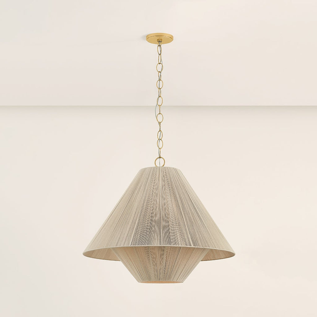 Mitzi H988701L - AGB Eleanor Pendant in Aged Brass - Lighting Supply Guy
