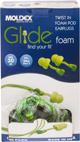 Moldex 6945 Earplugs: Bell, Push - In Stem, Corded - Lighting Supply Guy