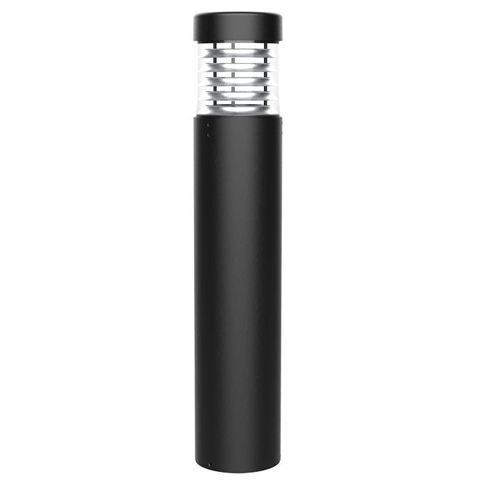NaturaLED 9328 LED - FX8BLD18/42FLV/840/BK 18w LED Black Outdoor Flat Top Bollard Pathway Light - Lighting Supply Guy