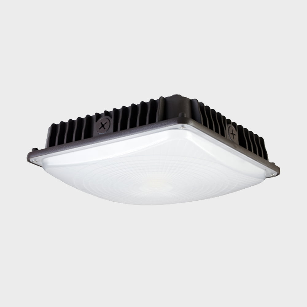 Nebulite CPS - 45W - 50K LED Slim Canopy Fixture - 45 Watts - 5000K - 4150 Lumens - 5 Year Warranty, Bronze Housing - Lighting Supply Guy