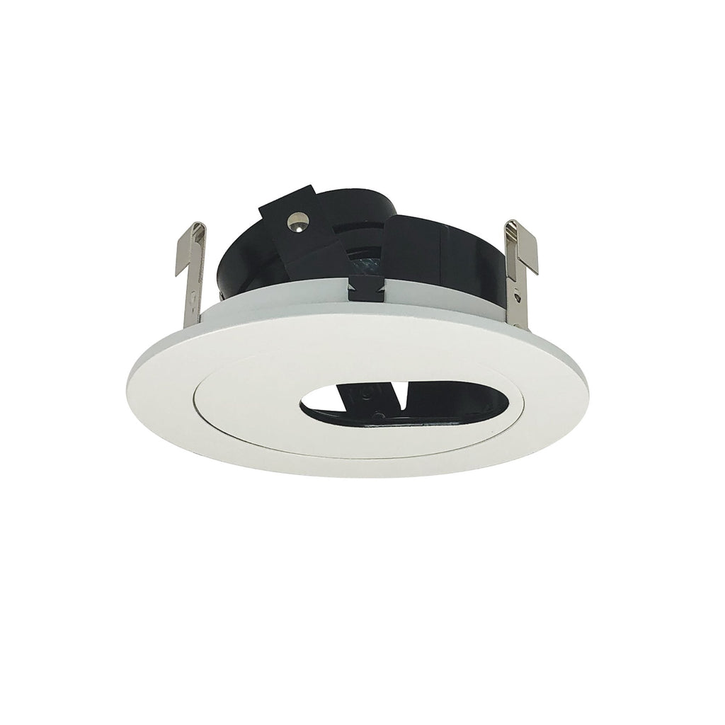 Nora NL - 445 4" Low Voltage Round Adjustable Slot Aperture Trim - Lighting Supply Guy