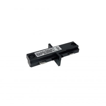 Nora NT - 2310B Straight Connector for 2 - Circuit Track, Black Finish - Lighting Supply Guy