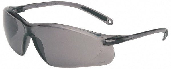 North A701 Safety Glass: Scratch - Resistant, Polycarbonate, Gray Lenses, Frameless, UV Protection - Lighting Supply Guy