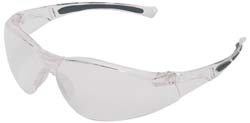 North A805 Safety Glass: Anti - Fog & Scratch - Resistant, Polycarbonate, Clear Lenses, Frameless, UV Protection - Lighting Supply Guy
