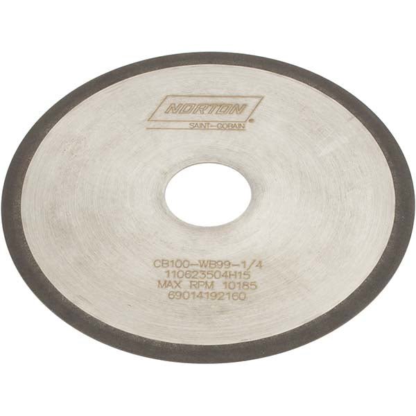 Norton 69014192160 Surface Grinding Wheel: 6" Dia, 1 - 1/4" Hole, 100 Grit - Lighting Supply Guy