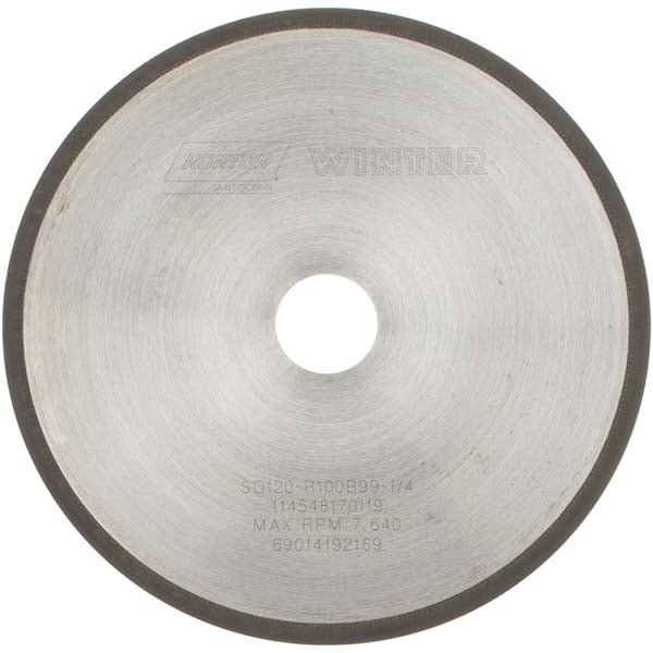 Norton 69014192169 Surface Grinding Wheel: 8" Dia, 1 - 1/4" Hole, 120 Grit - Lighting Supply Guy