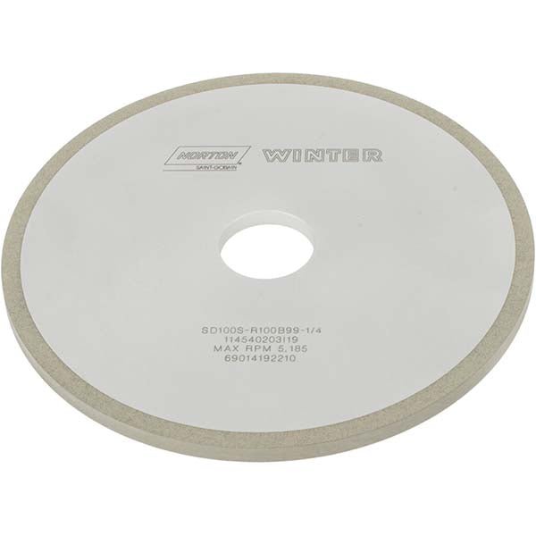 Norton 69014192210 Surface Grinding Wheel: 7" Dia, 1/4" Thick, 1 - 1/4" Hole, 100 Grit - Lighting Supply Guy