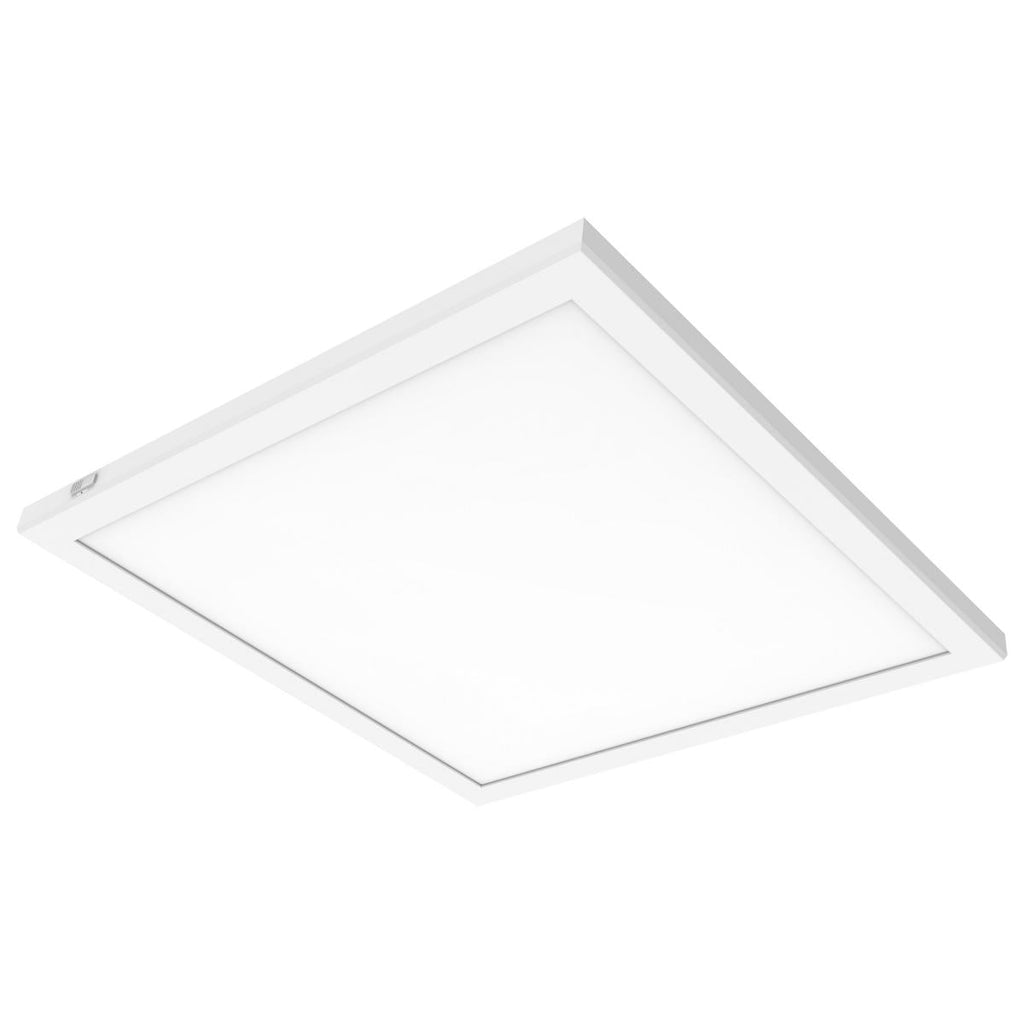 Nuvo 62 - 1774 24" Square Ceiling Light, Blink Pro Plus, 47 Watt, Surface Mount LED CCT Selectable 90 CRI White Finish 120/277 Volt, Square Shape - Lighting Supply Guy