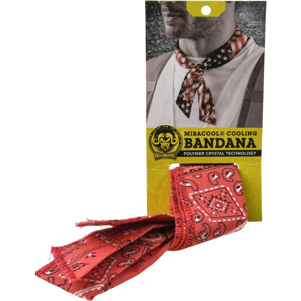 OccuNomix 940 - CRD Cooling Bandana: Size Universal, Red, No Slimy Feel & Triple Washed - Lighting Supply Guy