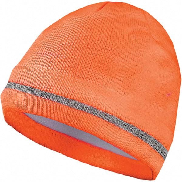 OccuNomix LUX - KCR - O - P Beanie Hat: Acrylic & Fleece, Slip - On Closure, Orange, Size Universal, Solid - Lighting Supply Guy
