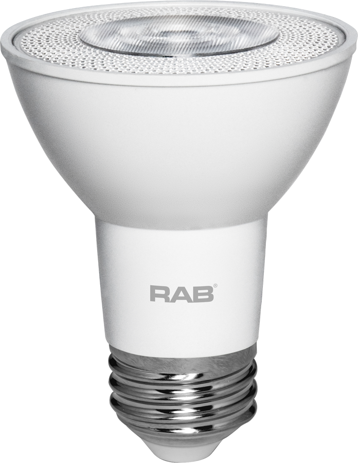 Rab PAR20-7-940-25D-DIM E26 CRI90 4000K Dim 25deg PAR20 7W 50EQ 550lm Lamp