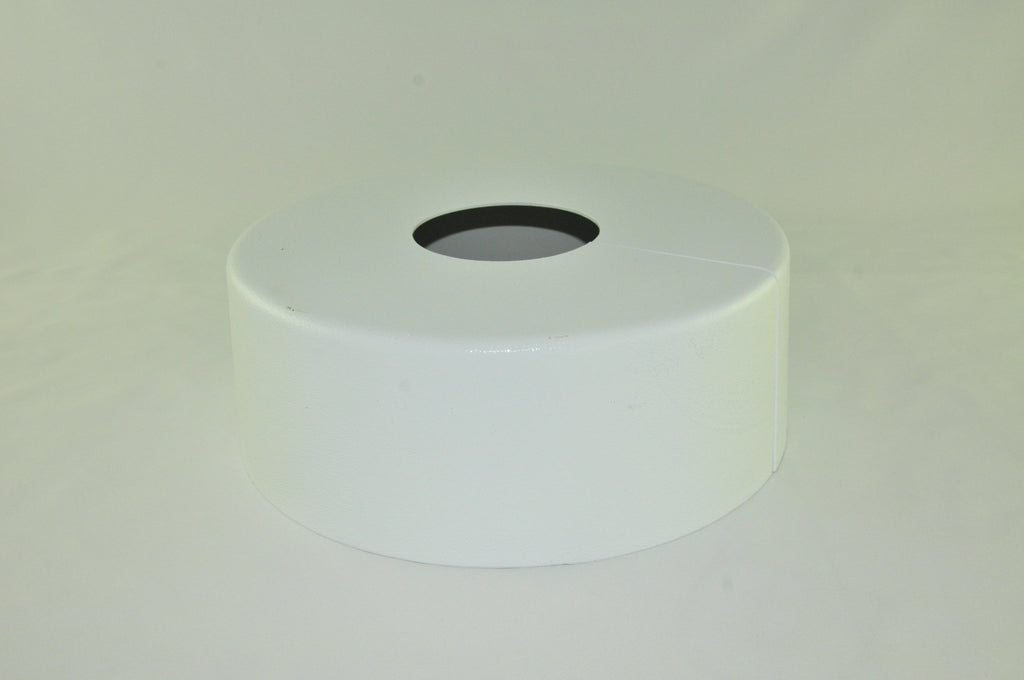 PBC ABS - 12RBC3RWH 12in. Round ABS Base Cover, 3in. Round Hole, White - Lighting Supply Guy