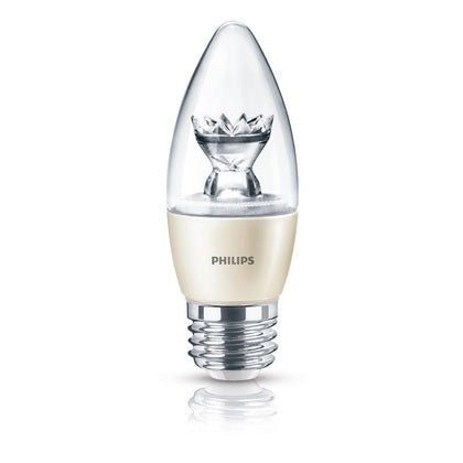 Philips 435172 4.5 watt Clear Torpedo B13 LED Lamp, E26 Medium Base, 120 volt, 2700K, Dimmable - Lighting Supply Guy