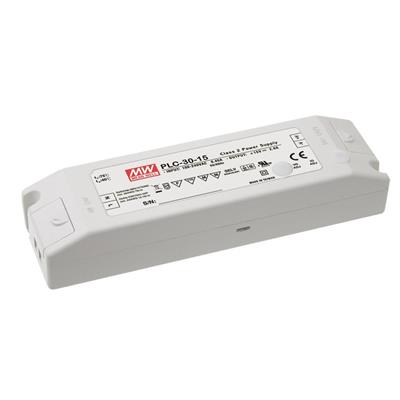 Meanwell PLC-30-12 30 watt Constant Voltage LED Driver, 120-277V Input, 12VDC Output