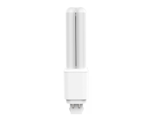 RAB PLC-7-O-835-HYB-G24Q 7w PL Hybrid 4-pin Omnidirectional CFL Replacement Lamp, 5-11/16"h x 1-1/8"w, 4-pin (G24Q/GX24q) sockets, 3500K, 860 lumens, 50,000hr life, 120-277 volt, White finish, Plug and Play or Direct Wire, Dimmable