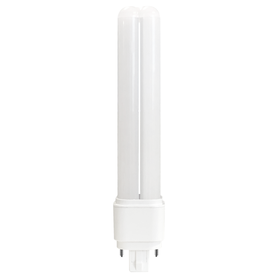 RAB PLC-9.5-O-830-DIR 10 watt Horizontal/Vertical LED Plug-and-Play lamp to replace 13-18W CFL, 4-Pin (G24q/GX24q) Base, 3000K, 1250 lumens, 50,000hr life, 120-277 Volt, Dimmable, Ballast Compatible