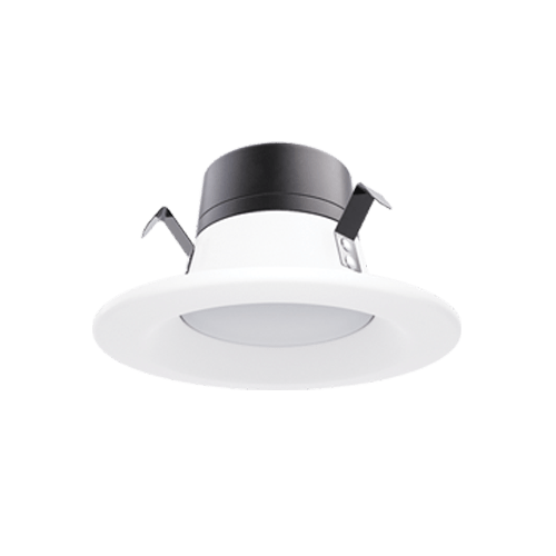 Portor Lighting PT - DLR - B - 4I - 5C3P 8w/10w/12w LED 4" Baffle Retrofit Recessed Downlight - Lighting Supply Guy