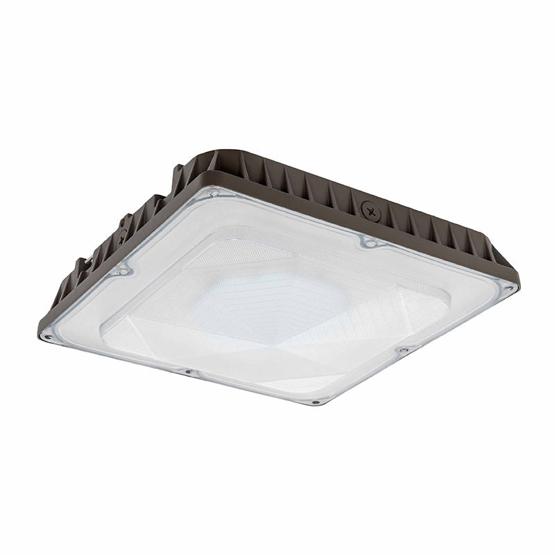 Westgate CDLX-LG-30-80W-50K 20W/40W/60W/80W Wattage Selectable LED Canopy Light Fixture, 5000K, 9600 Max Lumens, 70,000hr life, 120-277 Volt, 0-10V Dimming, Bronze Finish