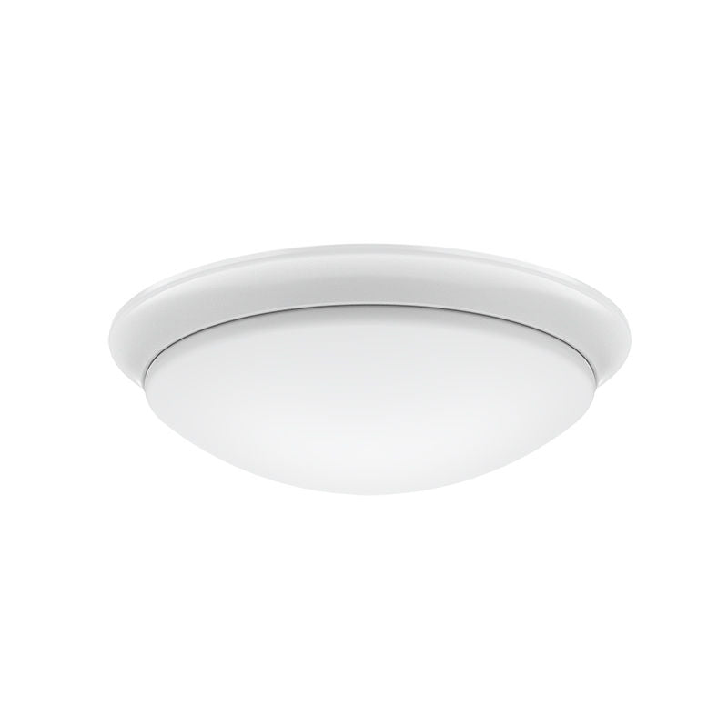 Westgate FMD-11-MCT5-WH 11 20 watt LED 11 Inch Round Dome Light Fixture, 2700K-5000K Color Selectable, 1500 lumens, 50,000hr life, 120 Volt, Diming, White Finish
