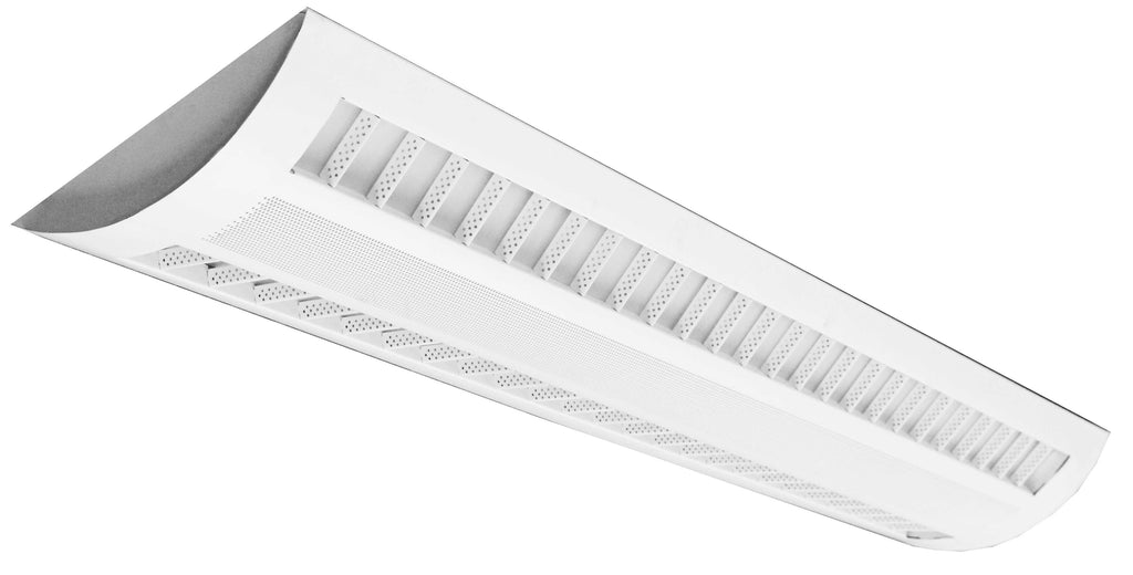 Westgate SCPP-UD-4FT-60W-40K-D LED 4' SCPP Series Suspended 2/3 Louver & Perforated Center Basket Light Fixture, 40W Up Lighting / 20W or 60W Down Lighting, 4000K, 4400 lumens, 50,000hr life, 120-277 Volt, 0-10V Dimming