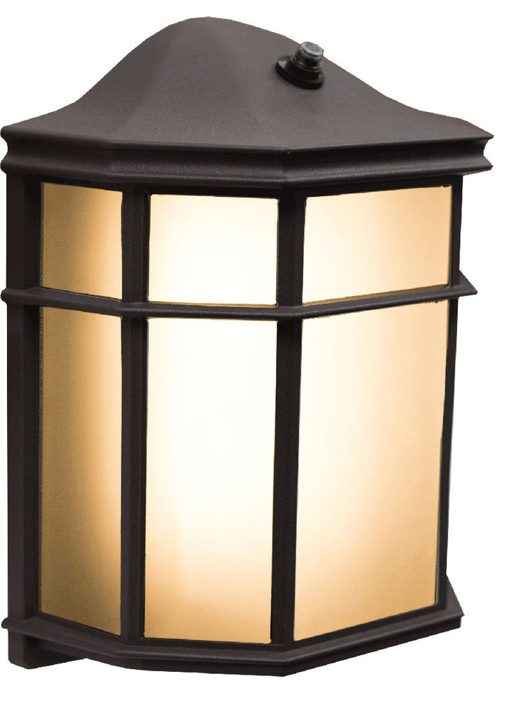 Westgate LRS-A-MCT-PC 12 Watt LED Residental Lantern with Photocell, 120V, 3000,4000,5000K, 80CRI, 1150lm, Bronze Finish