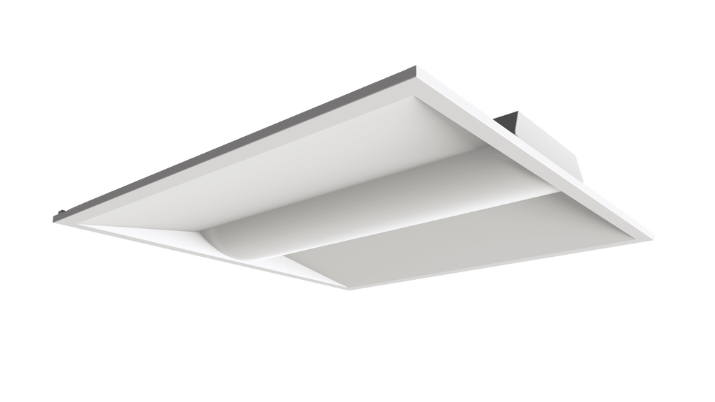 Westgate LTRE-2x2-MCTP 26/32/40w LED Center Basket Troffer 2x2 Light, 3500/4000/5000K Multi CCt, 50,000hr life, 120-277 volt, White Finish, Dimmable 0-10v