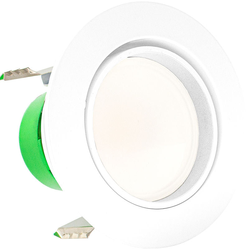 Westgate RDL4-ADJ-MCT5 12 watt LED 4" Adjustable Downlight, 2700K-5000K Color Selectable, 650 lumens, 35,000hr life, 120 Volt, Dimming, White Finish