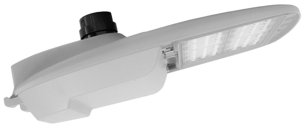 Westgate STL2-100W-30K 100w LED Street/ Roadway Area Light with Nema Twist-Lock Photocell Socket, 18.2"L x 9"w x 4.5"h, 3000K, 13500 lumens, 50,0000hr life, 120-277 volt, Grey Finish, 0-10v Dimmable