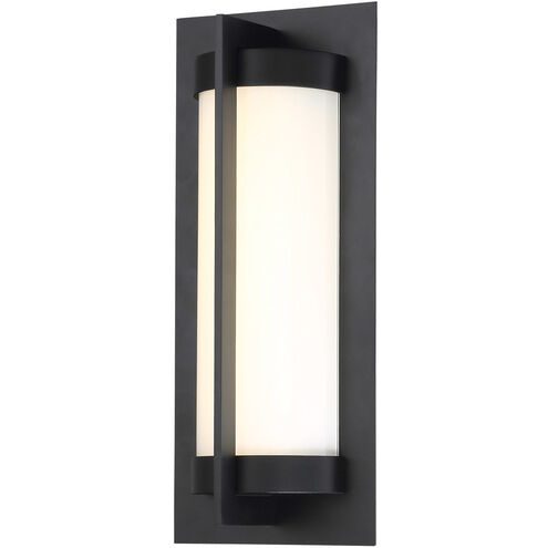 WAC WS-45714-BK 19 watt LED OBeron Series Outdoor Wall Light, 3000K, 1865 lumens, 54,000hr life, 120 Volt, Dimming, Bronze Finish