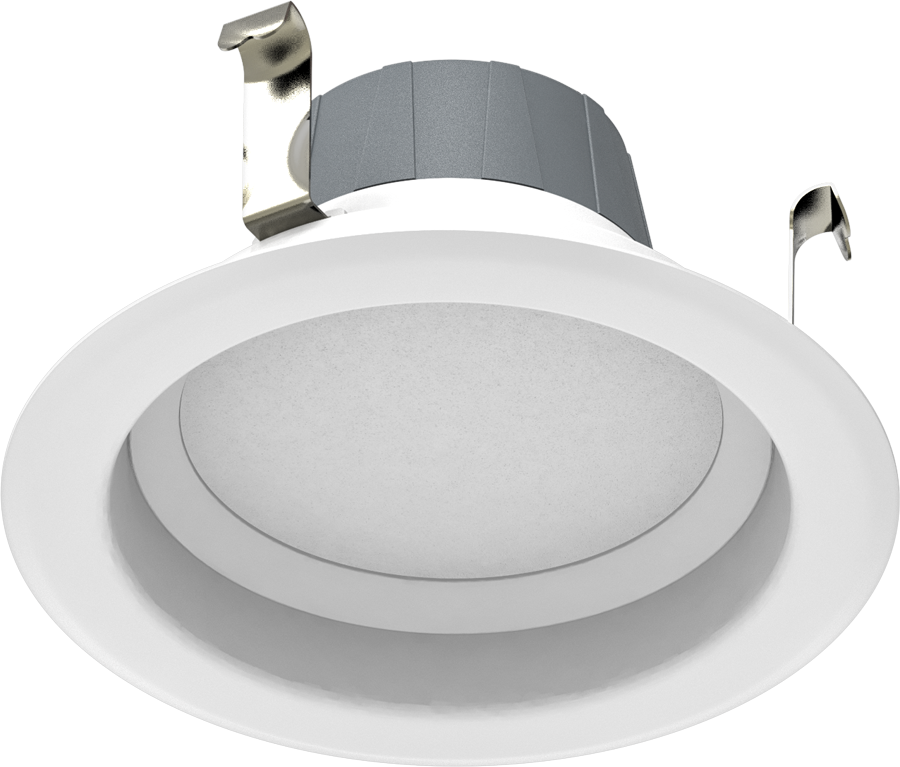 Rab R4R89FA120WS 8 watt LED 4" Retrofit Downlight, 2700K/3000K/3500K/4000K/5000K Color Selectable, 714 lumens, 50,000hr life, 120 Volt, Triac Dimming, White Finish