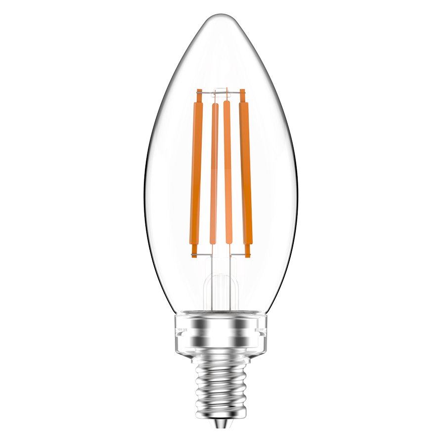 Rab B11 - 5 - E12 - 940 - F - C 5 watt B11 LED Clear Filament Lamp - Lighting Supply Guy